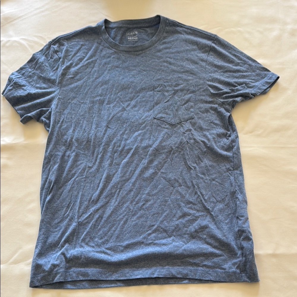 J. Crew Blue Short Sleeve Tee Classic Cotton